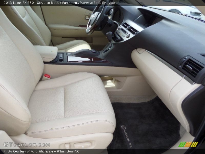 Obsidian Black / Parchment/Espresso Birds Eye Maple 2013 Lexus RX 350