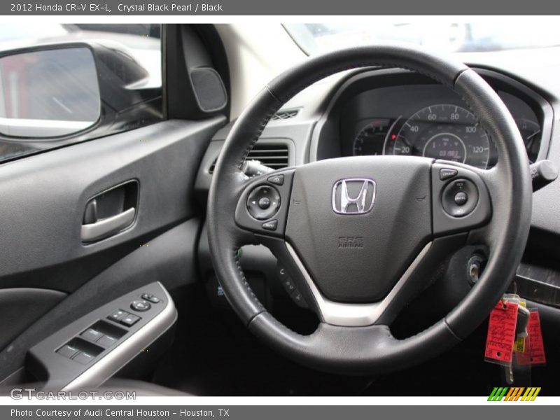 Crystal Black Pearl / Black 2012 Honda CR-V EX-L