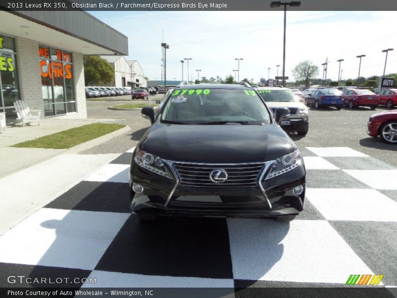 Obsidian Black / Parchment/Espresso Birds Eye Maple 2013 Lexus RX 350