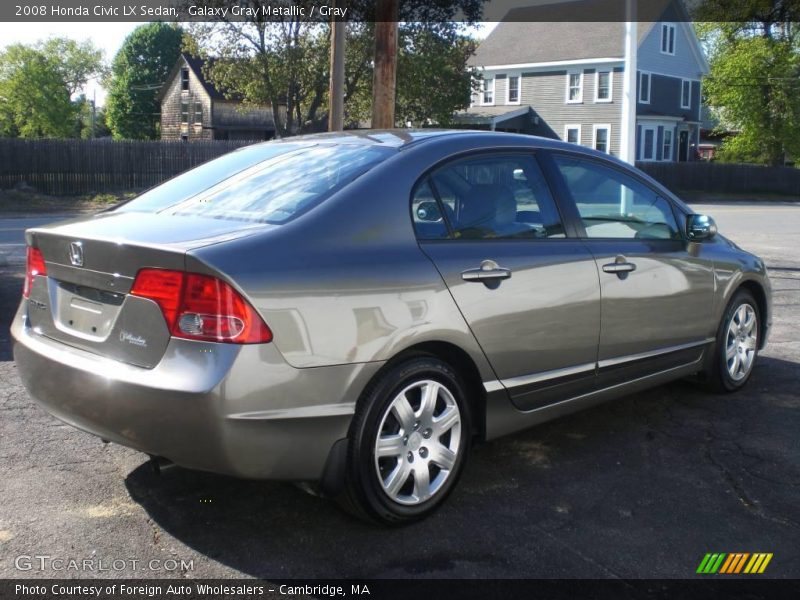 Galaxy Gray Metallic / Gray 2008 Honda Civic LX Sedan