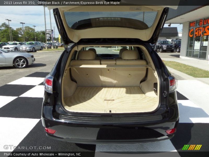 Obsidian Black / Parchment/Espresso Birds Eye Maple 2013 Lexus RX 350