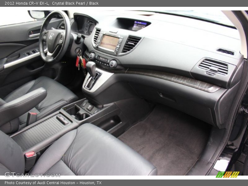 Crystal Black Pearl / Black 2012 Honda CR-V EX-L