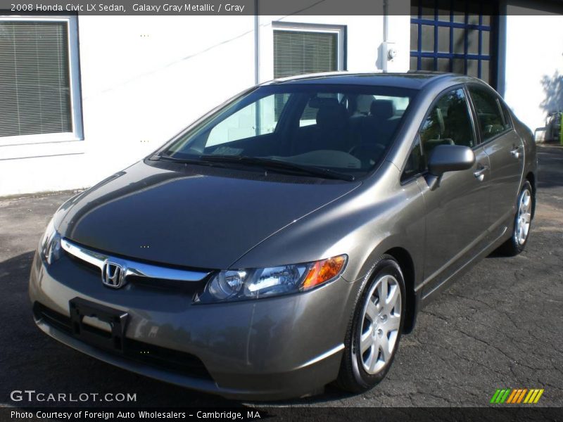 Galaxy Gray Metallic / Gray 2008 Honda Civic LX Sedan