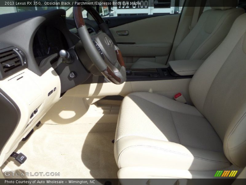 Obsidian Black / Parchment/Espresso Birds Eye Maple 2013 Lexus RX 350