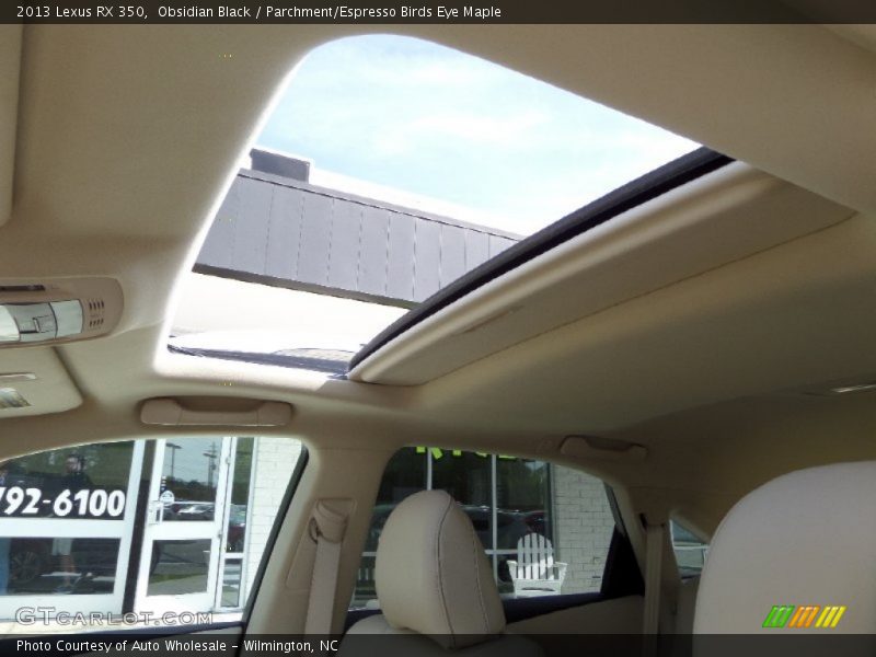 Obsidian Black / Parchment/Espresso Birds Eye Maple 2013 Lexus RX 350