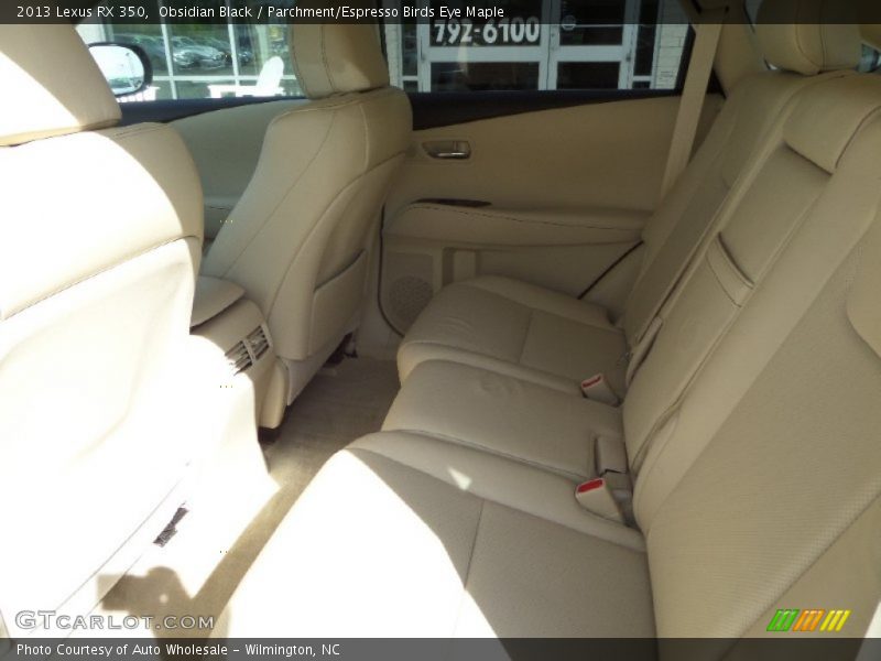 Obsidian Black / Parchment/Espresso Birds Eye Maple 2013 Lexus RX 350