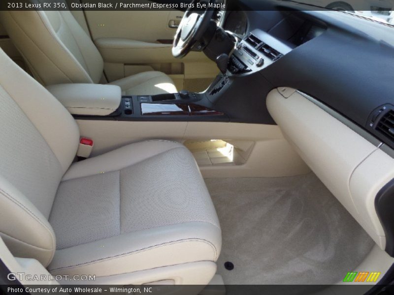 Obsidian Black / Parchment/Espresso Birds Eye Maple 2013 Lexus RX 350