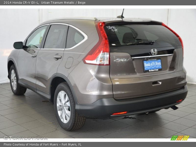 Urban Titanium Metallic / Beige 2014 Honda CR-V EX-L