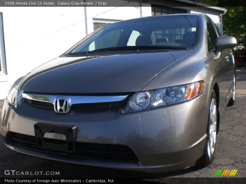 Galaxy Gray Metallic / Gray 2008 Honda Civic LX Sedan