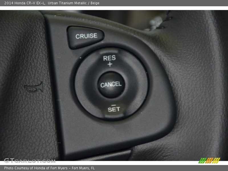 Urban Titanium Metallic / Beige 2014 Honda CR-V EX-L