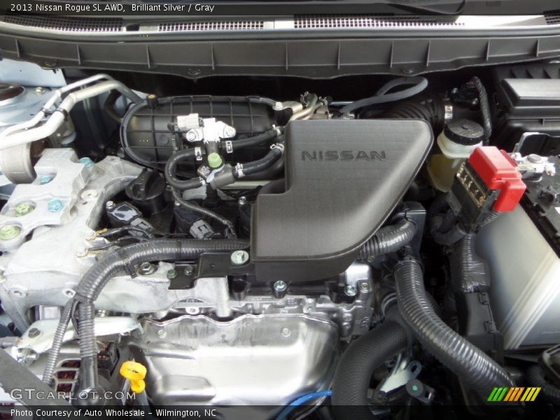 Brilliant Silver / Gray 2013 Nissan Rogue SL AWD