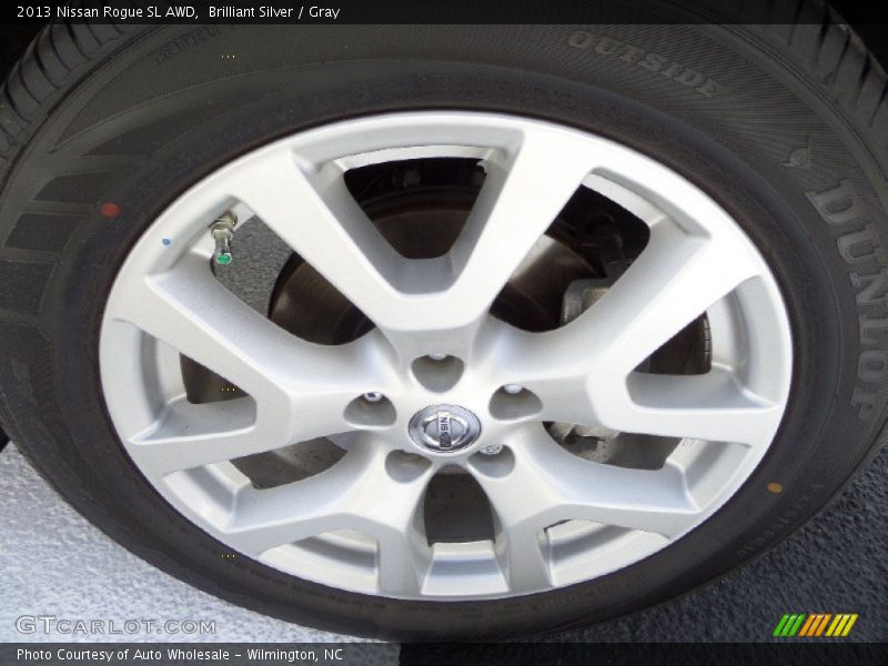 Brilliant Silver / Gray 2013 Nissan Rogue SL AWD