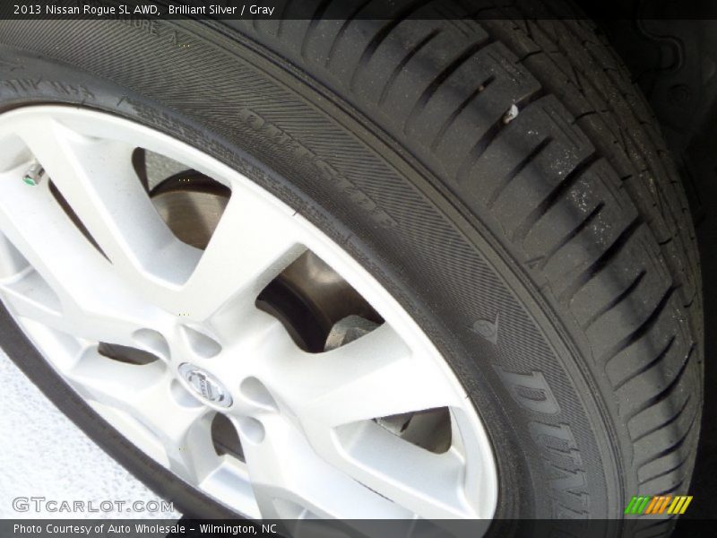 Brilliant Silver / Gray 2013 Nissan Rogue SL AWD