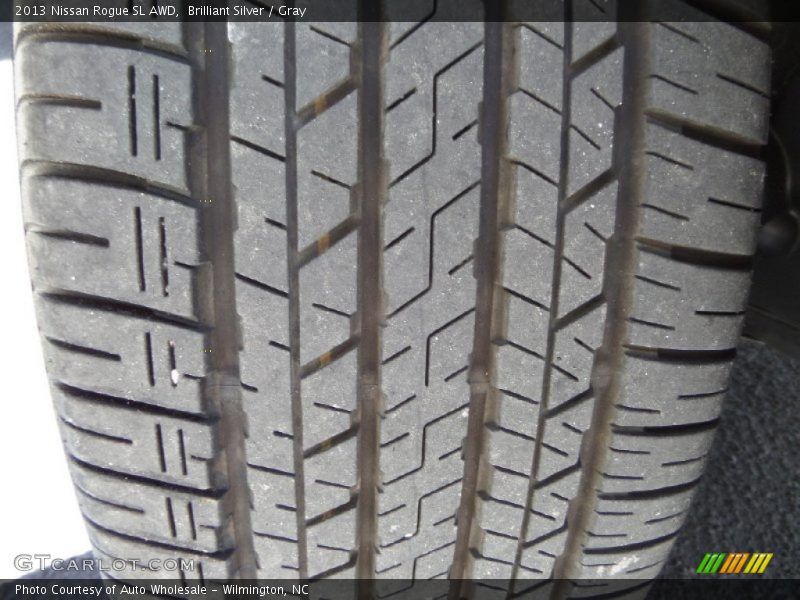 Brilliant Silver / Gray 2013 Nissan Rogue SL AWD