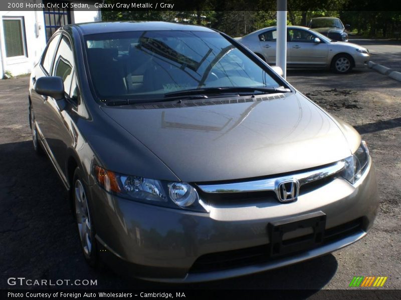 Galaxy Gray Metallic / Gray 2008 Honda Civic LX Sedan