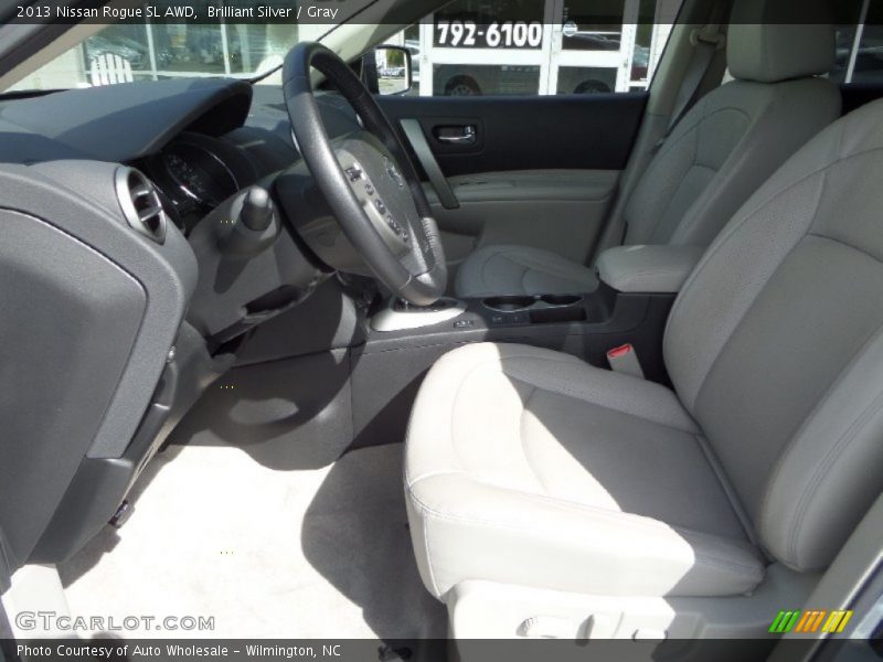 Brilliant Silver / Gray 2013 Nissan Rogue SL AWD