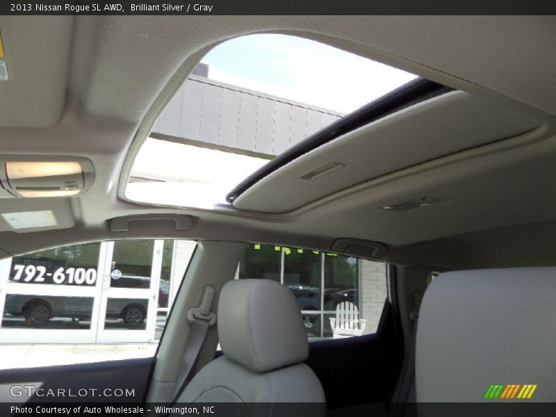 Brilliant Silver / Gray 2013 Nissan Rogue SL AWD