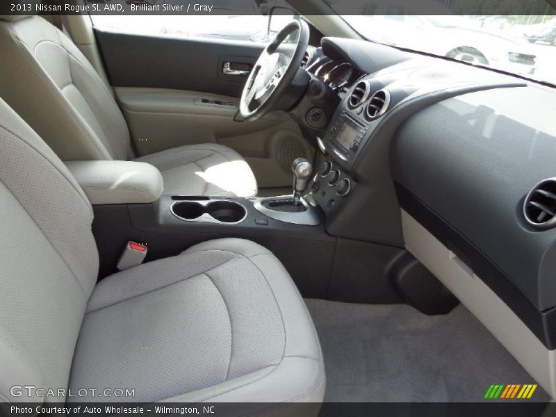 Brilliant Silver / Gray 2013 Nissan Rogue SL AWD