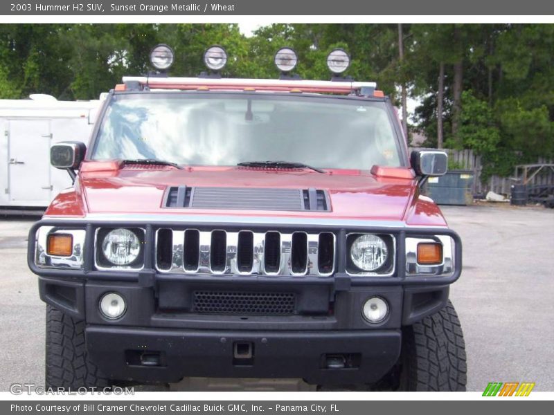 Sunset Orange Metallic / Wheat 2003 Hummer H2 SUV