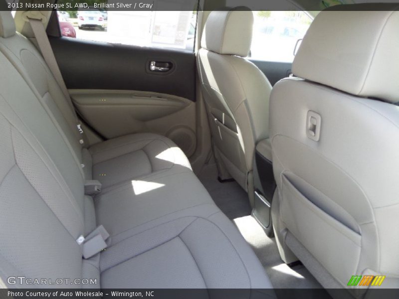 Brilliant Silver / Gray 2013 Nissan Rogue SL AWD