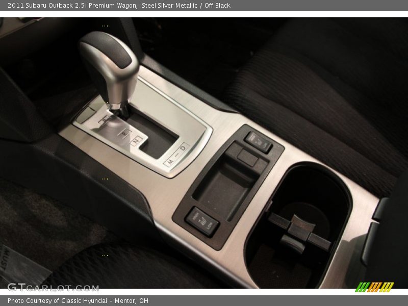Steel Silver Metallic / Off Black 2011 Subaru Outback 2.5i Premium Wagon