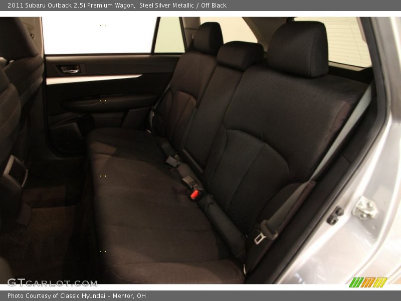 Steel Silver Metallic / Off Black 2011 Subaru Outback 2.5i Premium Wagon