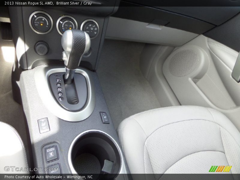 Brilliant Silver / Gray 2013 Nissan Rogue SL AWD