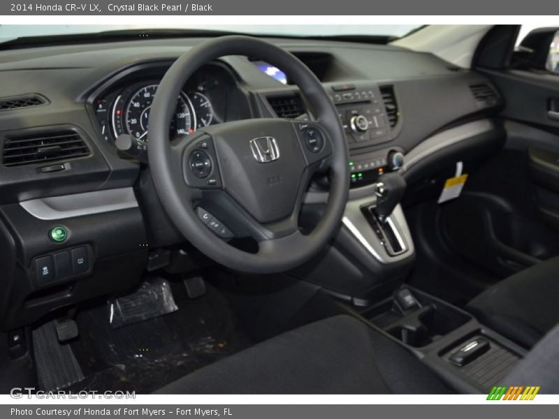 Crystal Black Pearl / Black 2014 Honda CR-V LX