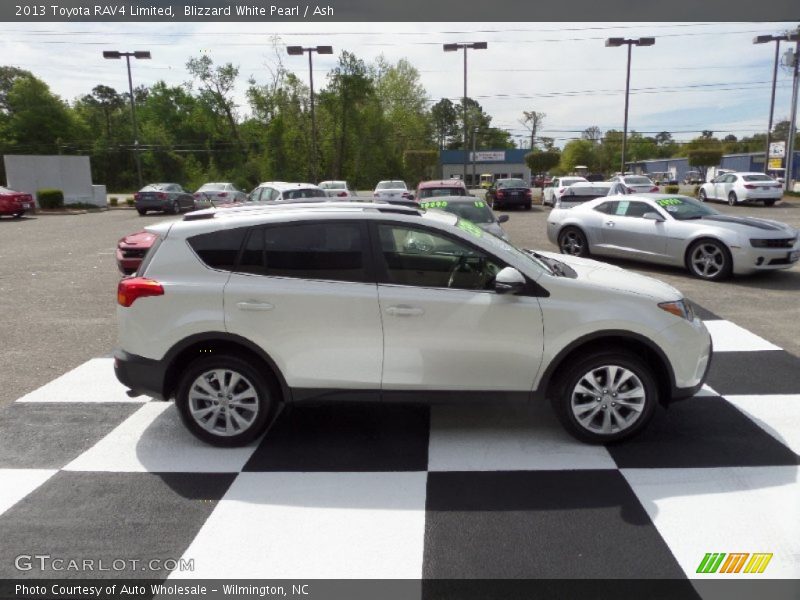 Blizzard White Pearl / Ash 2013 Toyota RAV4 Limited