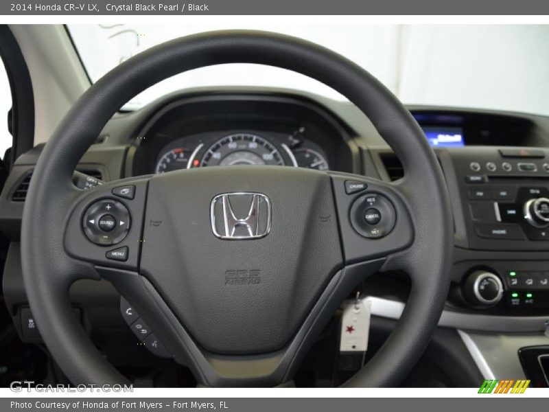 Crystal Black Pearl / Black 2014 Honda CR-V LX