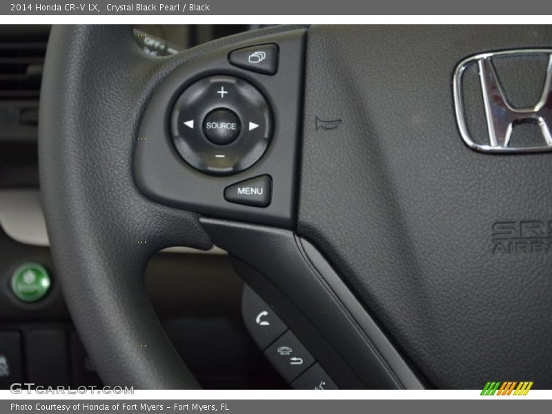 Crystal Black Pearl / Black 2014 Honda CR-V LX