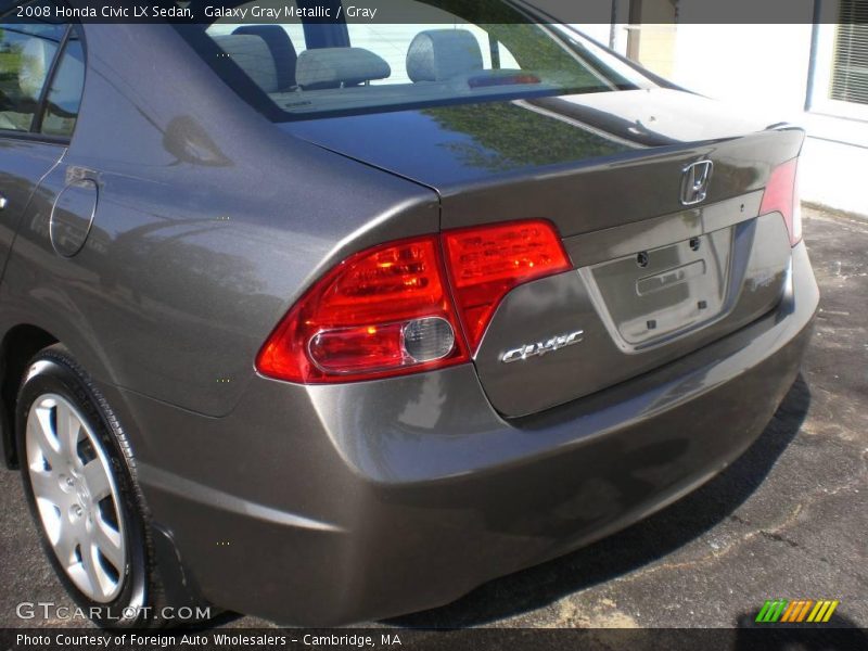 Galaxy Gray Metallic / Gray 2008 Honda Civic LX Sedan