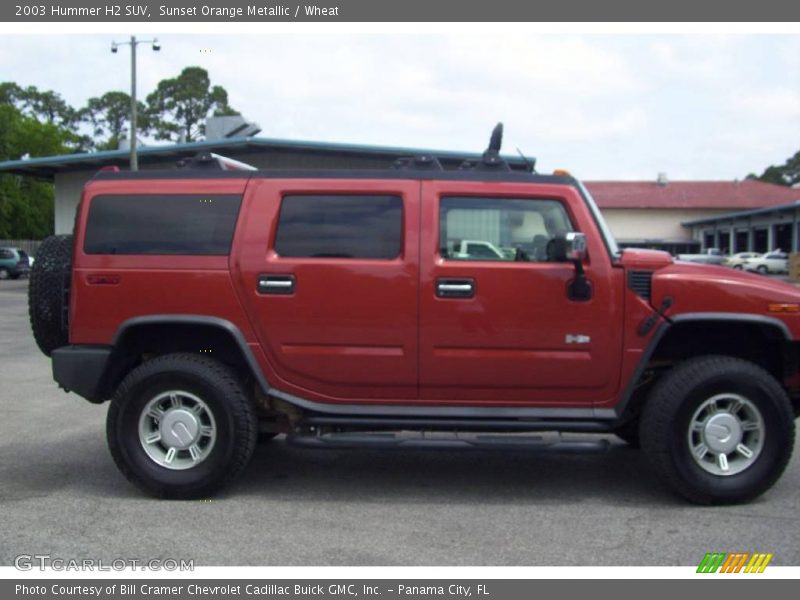 Sunset Orange Metallic / Wheat 2003 Hummer H2 SUV