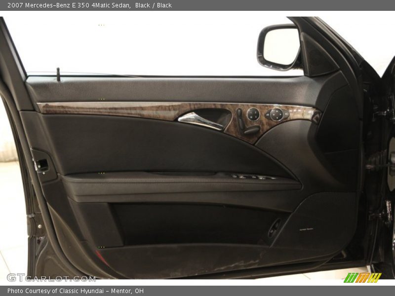 Black / Black 2007 Mercedes-Benz E 350 4Matic Sedan