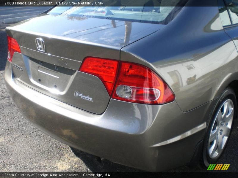 Galaxy Gray Metallic / Gray 2008 Honda Civic LX Sedan