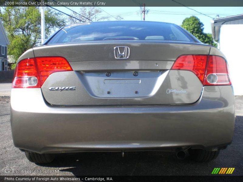 Galaxy Gray Metallic / Gray 2008 Honda Civic LX Sedan