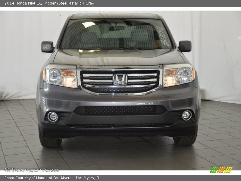 Modern Steel Metallic / Gray 2014 Honda Pilot EX