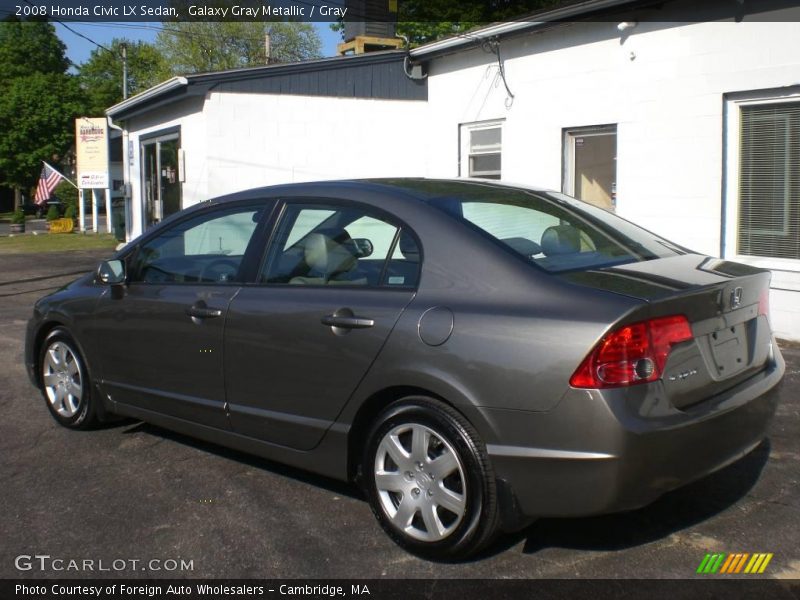 Galaxy Gray Metallic / Gray 2008 Honda Civic LX Sedan