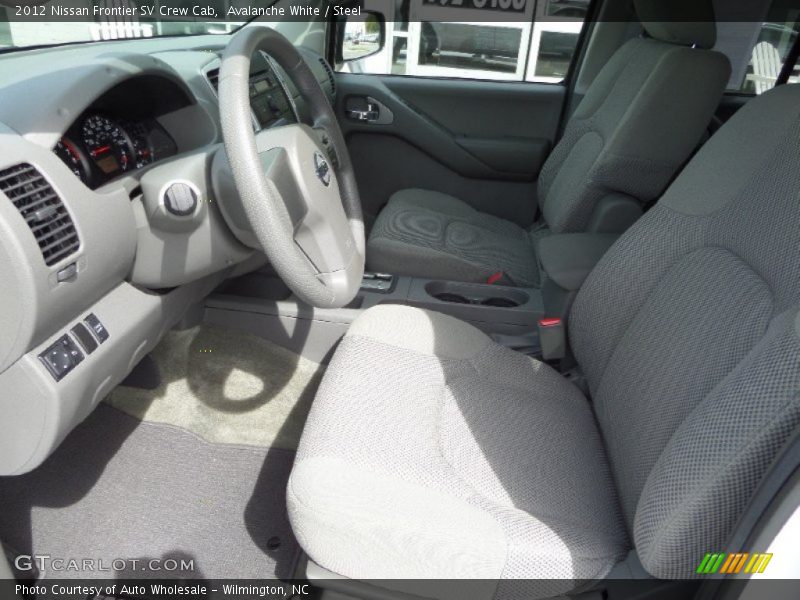 Avalanche White / Steel 2012 Nissan Frontier SV Crew Cab