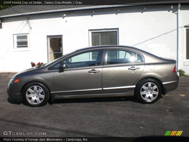 Galaxy Gray Metallic / Gray 2008 Honda Civic LX Sedan