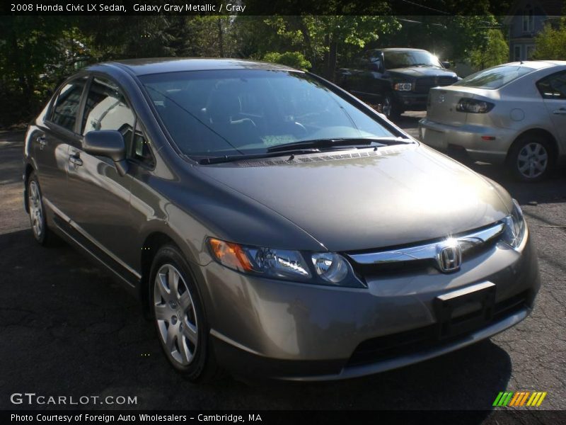 Galaxy Gray Metallic / Gray 2008 Honda Civic LX Sedan
