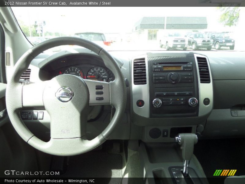 Avalanche White / Steel 2012 Nissan Frontier SV Crew Cab