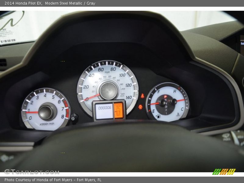 Modern Steel Metallic / Gray 2014 Honda Pilot EX