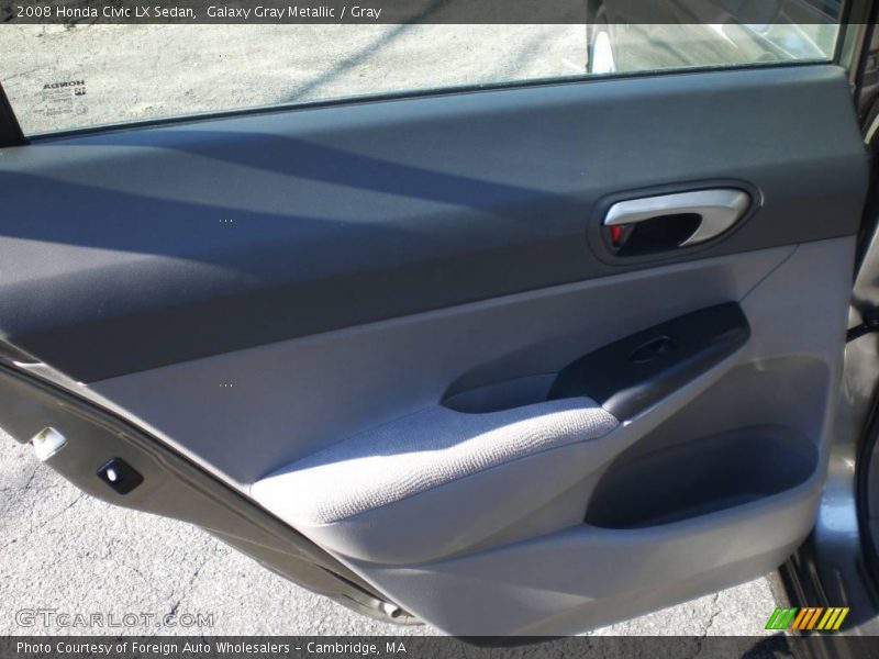 Galaxy Gray Metallic / Gray 2008 Honda Civic LX Sedan