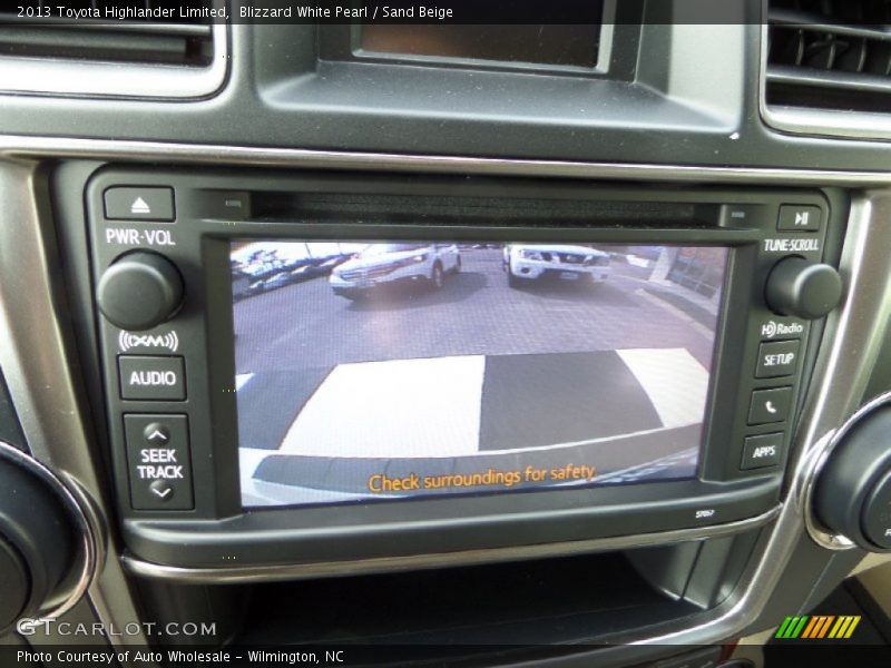 Blizzard White Pearl / Sand Beige 2013 Toyota Highlander Limited