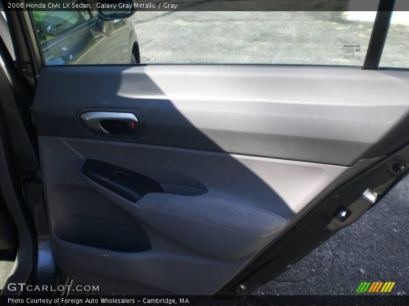 Galaxy Gray Metallic / Gray 2008 Honda Civic LX Sedan