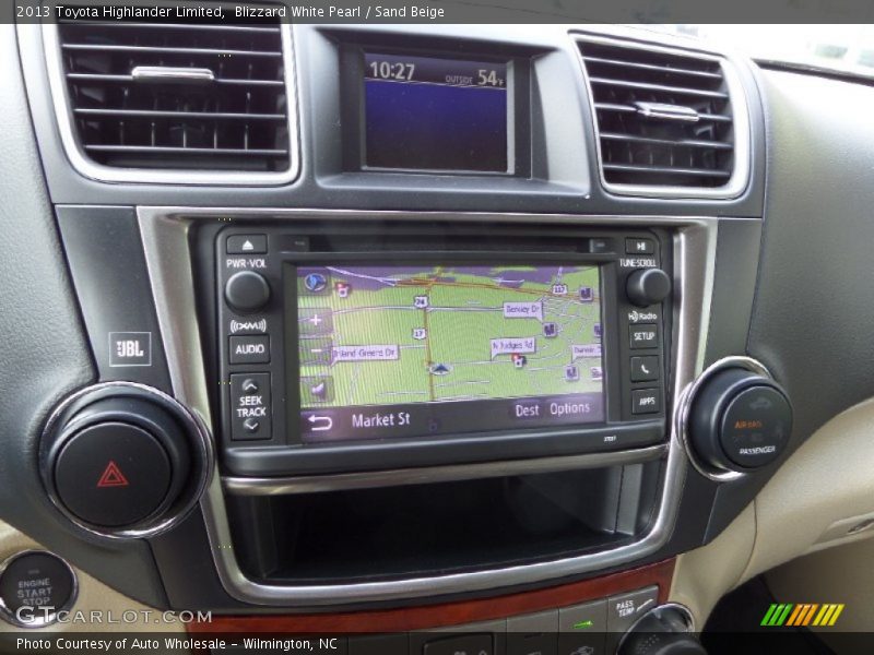 Blizzard White Pearl / Sand Beige 2013 Toyota Highlander Limited