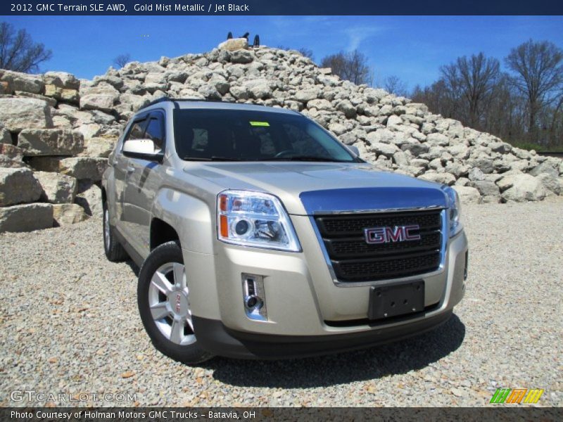 Gold Mist Metallic / Jet Black 2012 GMC Terrain SLE AWD