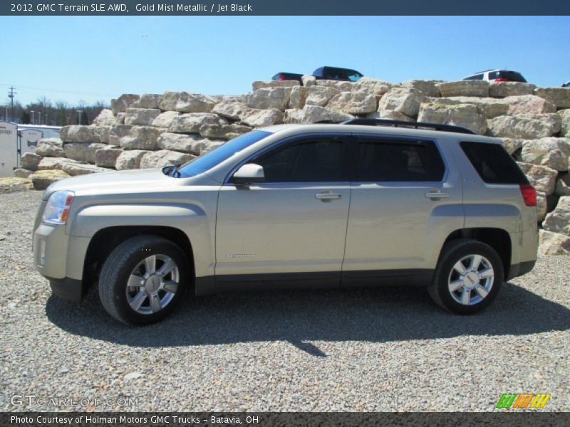Gold Mist Metallic / Jet Black 2012 GMC Terrain SLE AWD