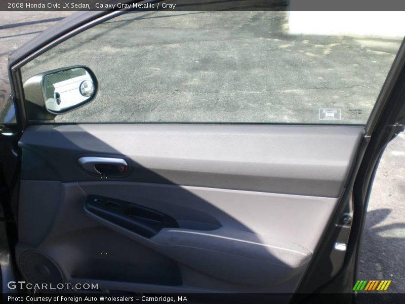 Galaxy Gray Metallic / Gray 2008 Honda Civic LX Sedan